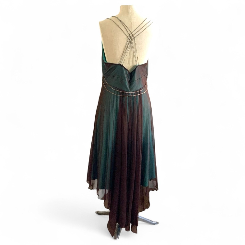 Vintage Y2K Nicole Miller Fairycore Beaded Dress Chiffon Size 12 - Picture 4 of 9